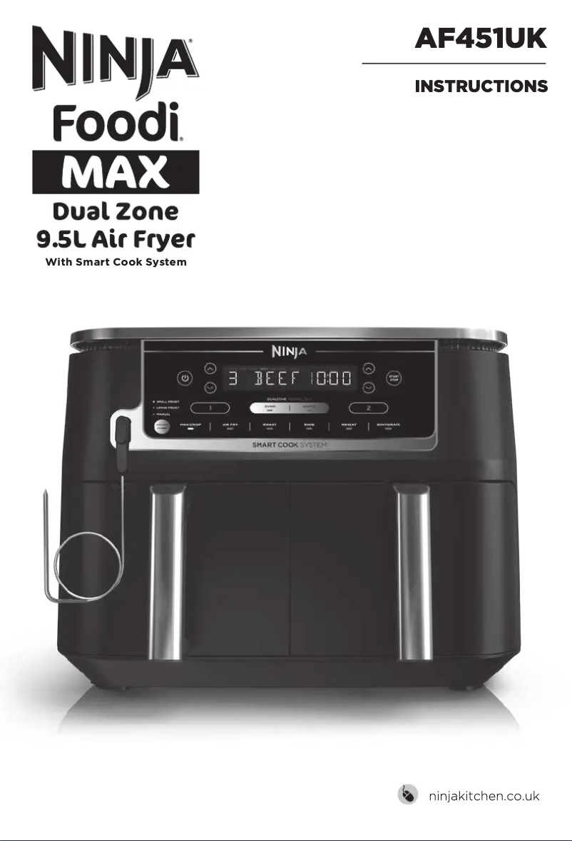 Page n°1 - Manuel utilisateur Ninja Foodi Max AF451UK