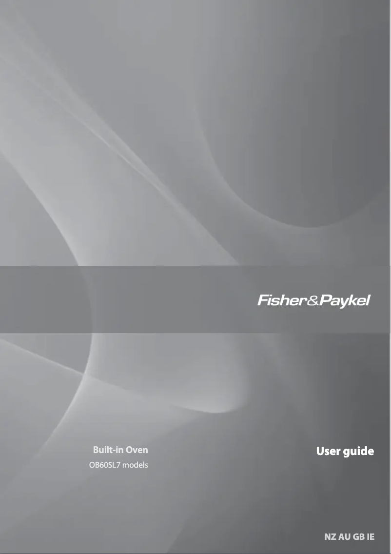 Page n°1 - Mode d'emploi Fisher & Paykel OB60SL7DEW1