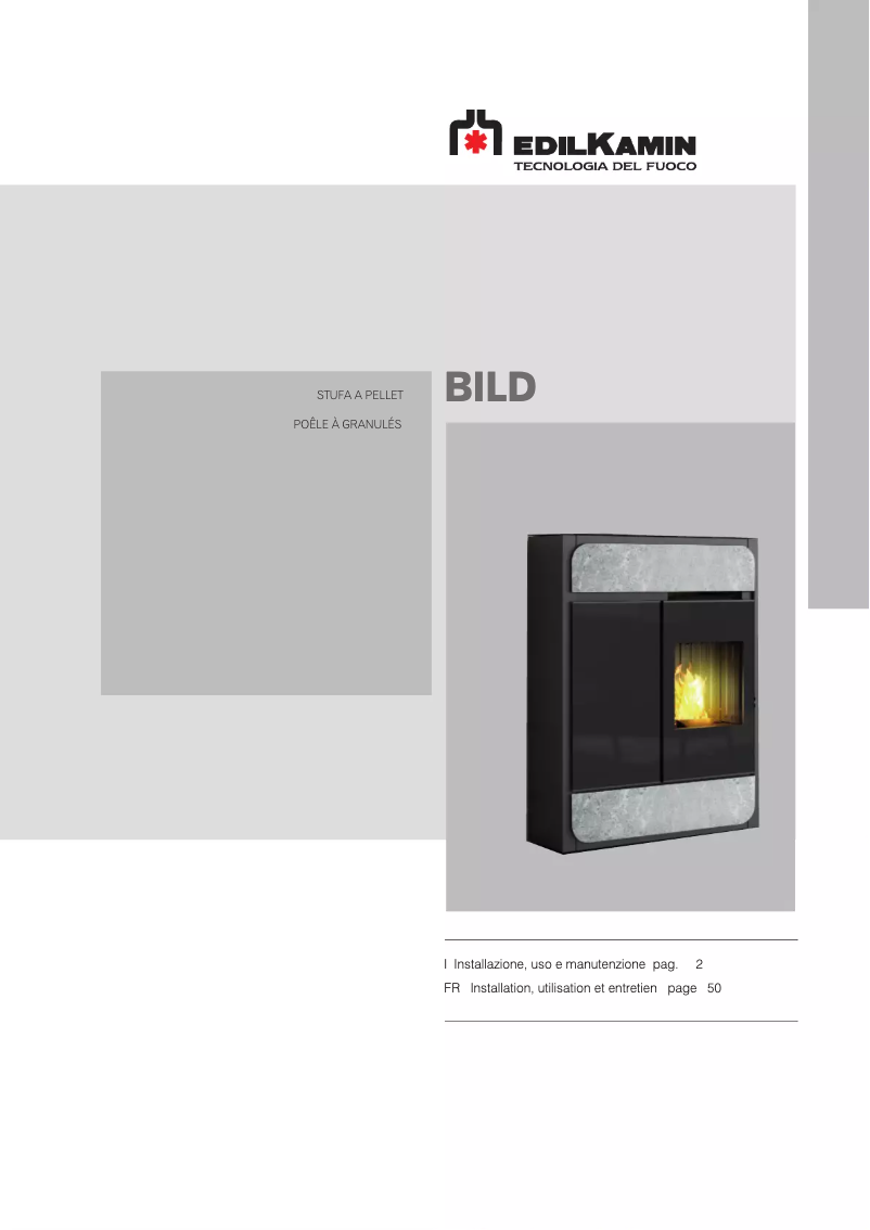 Page 1 de la notice Manuel utilisateur Edilkamin BILD