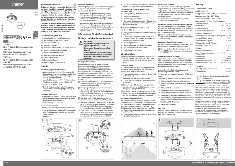 Image de la première page du manuel de l'appareil TXC513