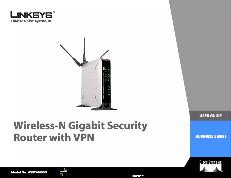 Página 1 del manual Manual de usuario Linksys WRVS4400N