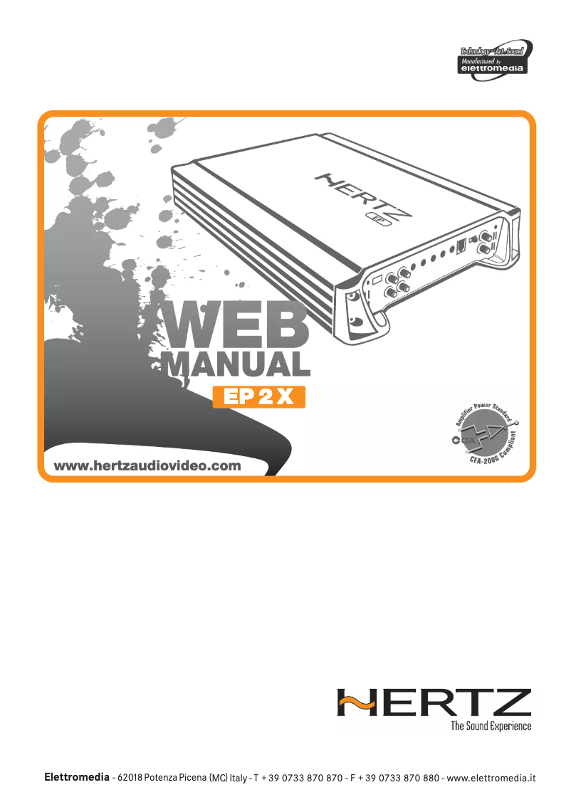 Page n°1 - Manuel utilisateur Hertz EP2X
