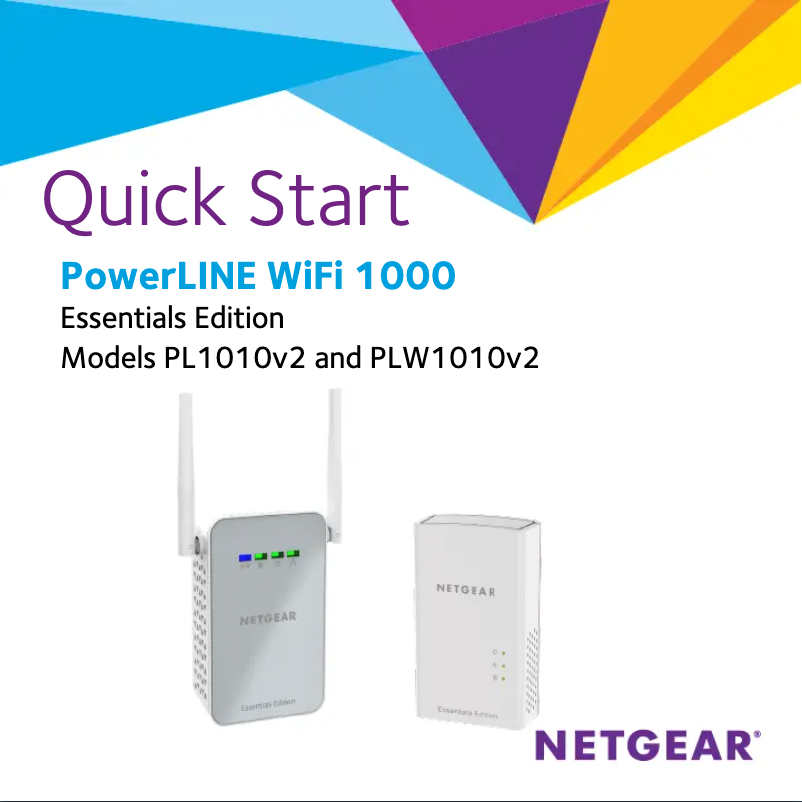 Page 1 de la notice Guide d'installation Netgear PLW1010v2