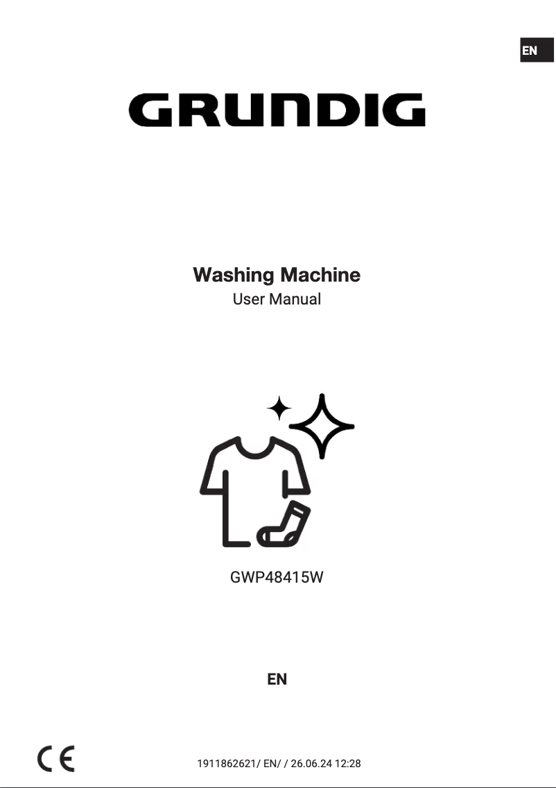 Page 1 de la notice Manuel utilisateur Grundig GWP48415W