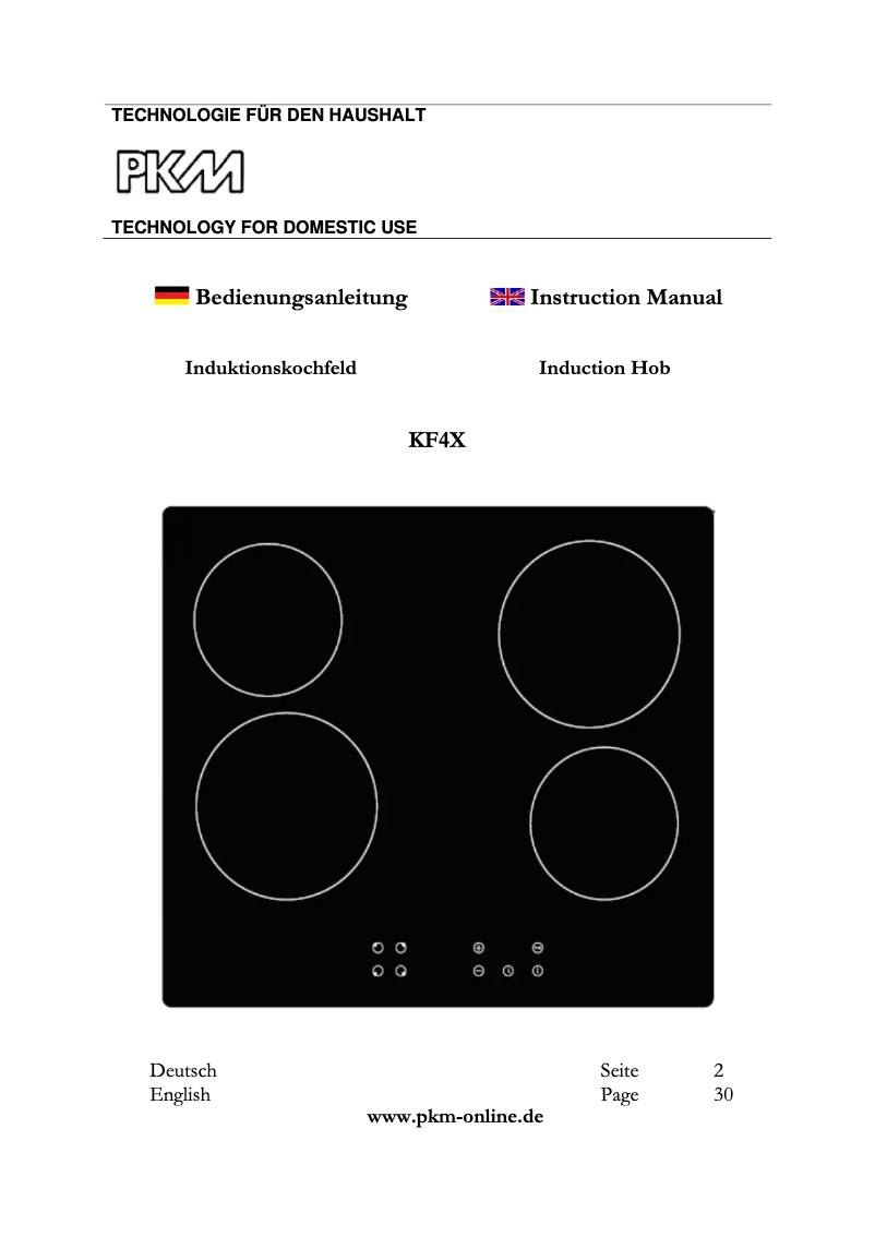 Image de la première page du manuel de l'appareil KF4X