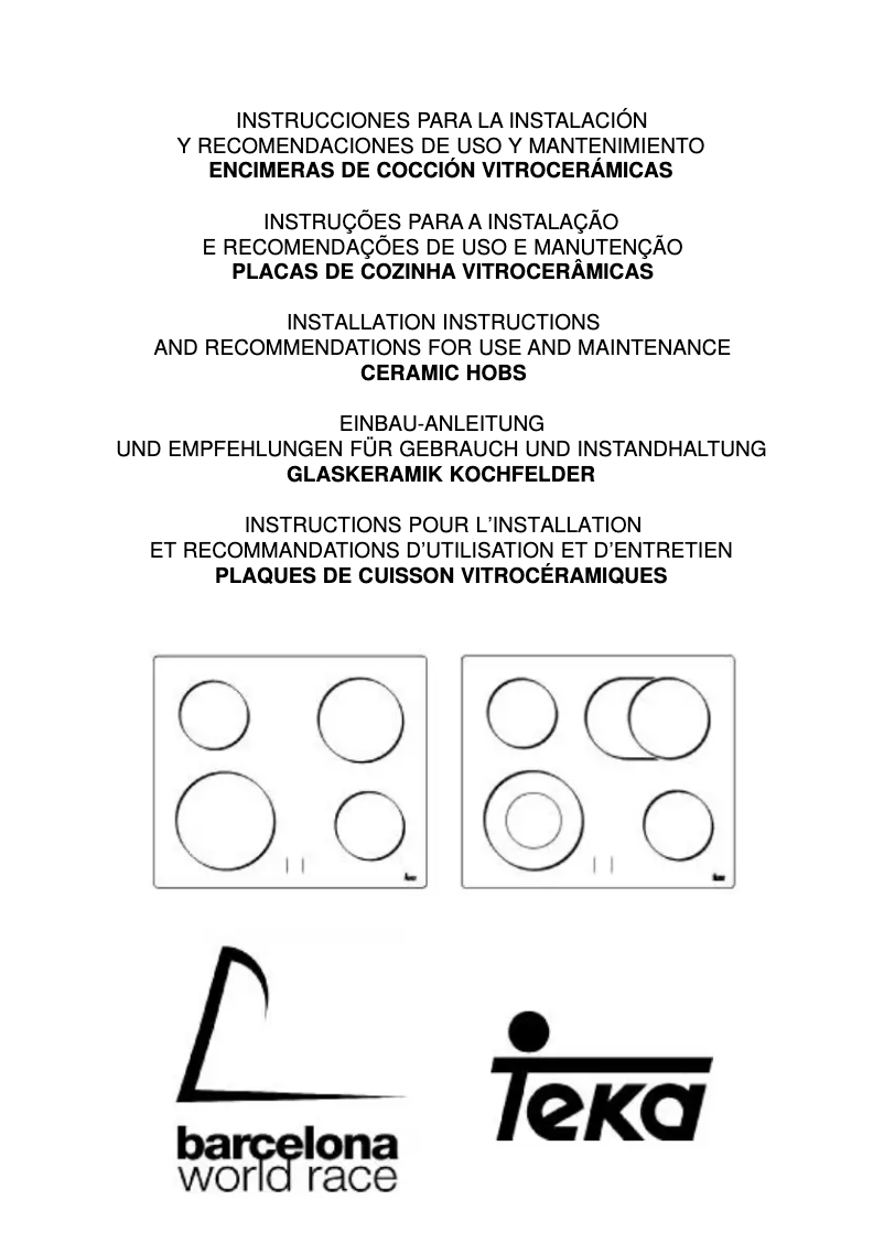 Página 1 del manual Manual de usuario Teka VTC B 2DC E