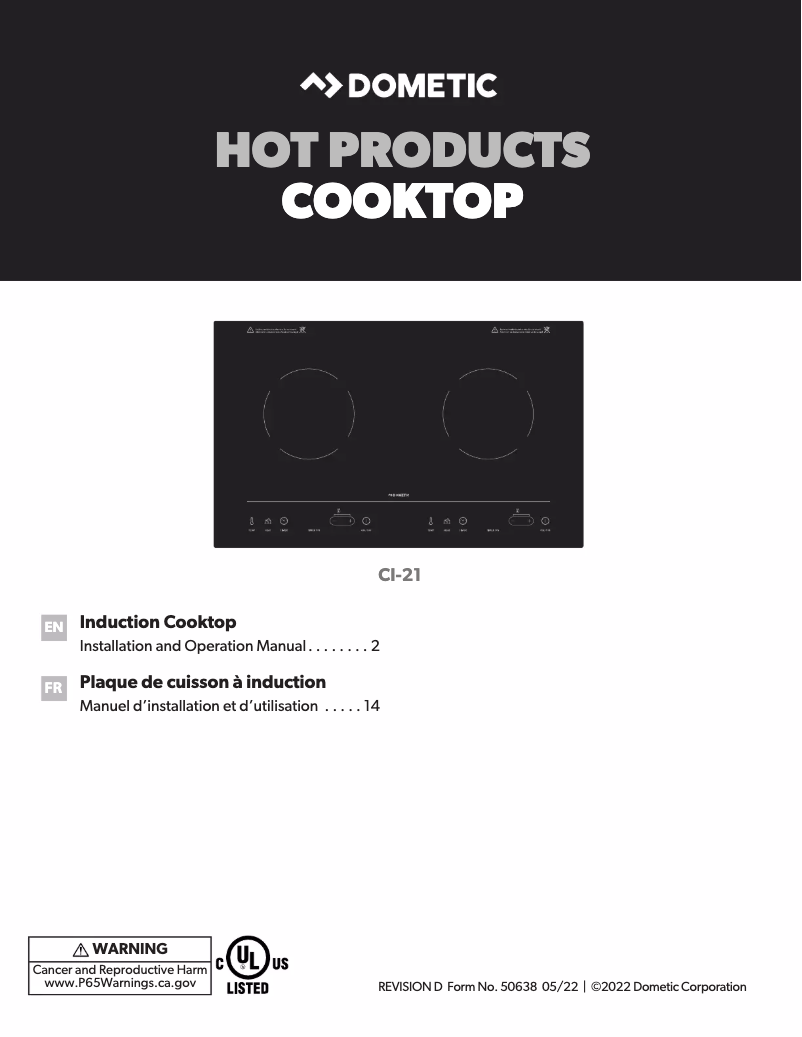 Página 1 del manual Manual de usuario Dometic CI-21