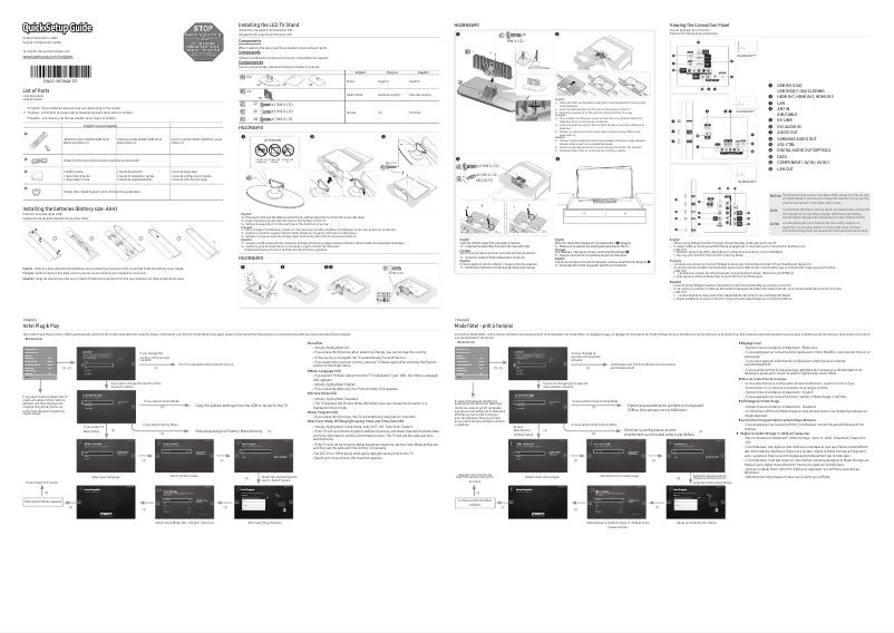 Page 1 de la notice Manuel utilisateur Samsung HG48NE690BF