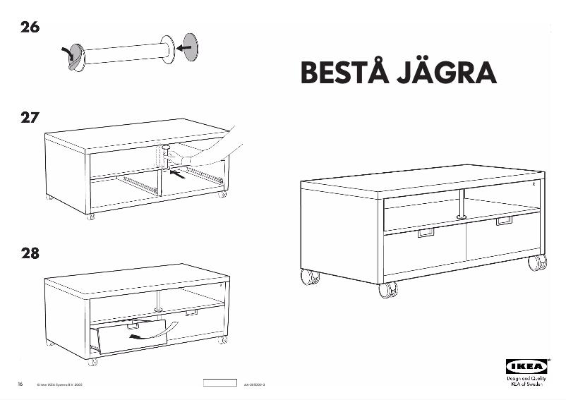 Image de la première page du manuel de l'appareil BESTÅ JÄGRA