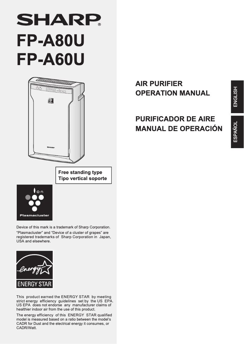 Page 1 de la notice Manuel utilisateur Sharp FP-A80U