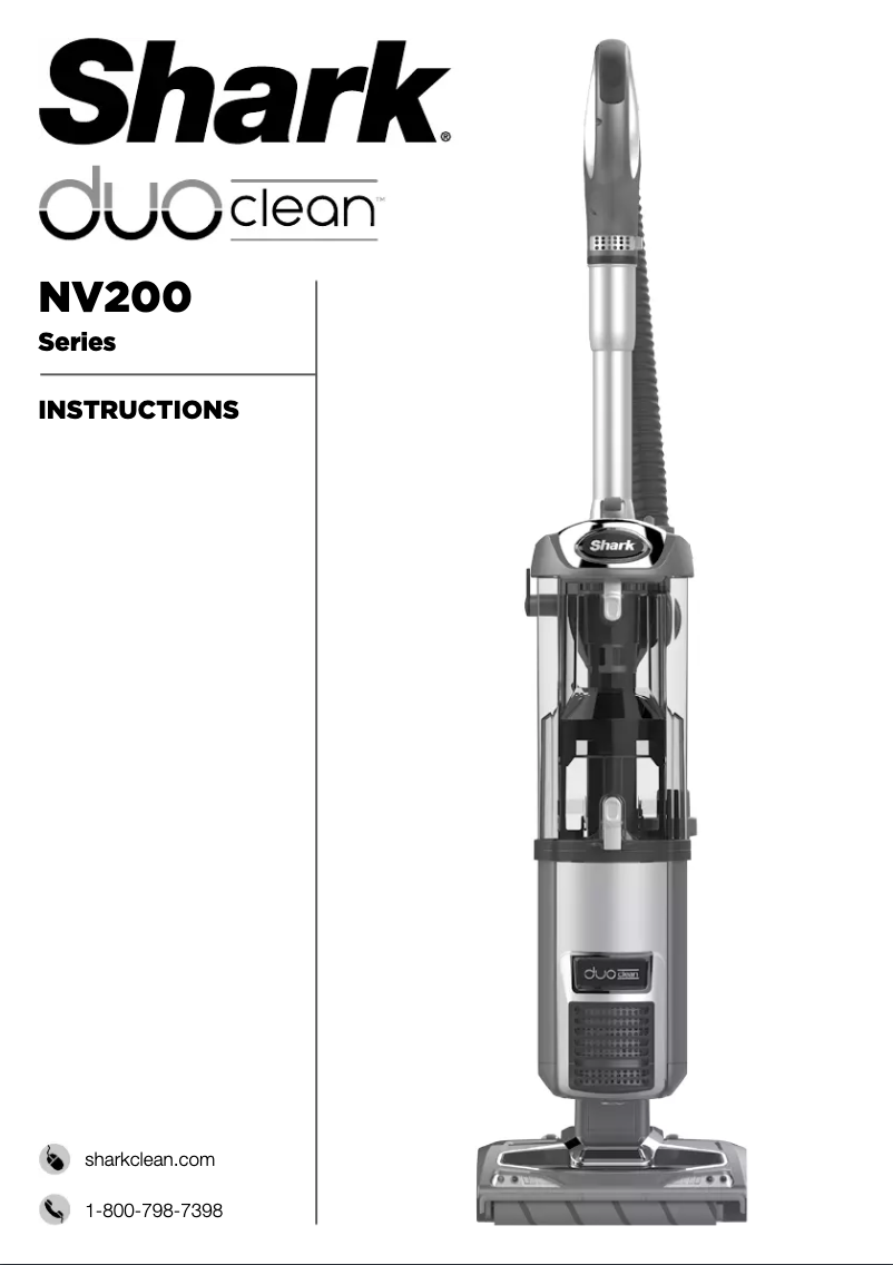 Image de la première page du manuel de l'appareil DuoClean NV202