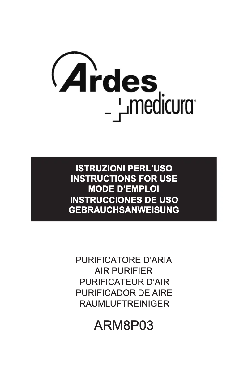 Page n°1 - Manuel utilisateur Ardes ARM8P03