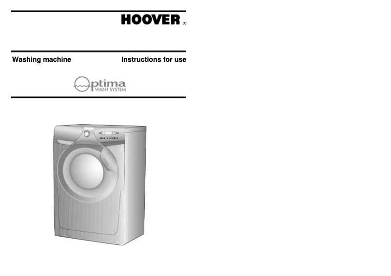 Página 1 del manual Manual de usuario Hoover WMH 139D