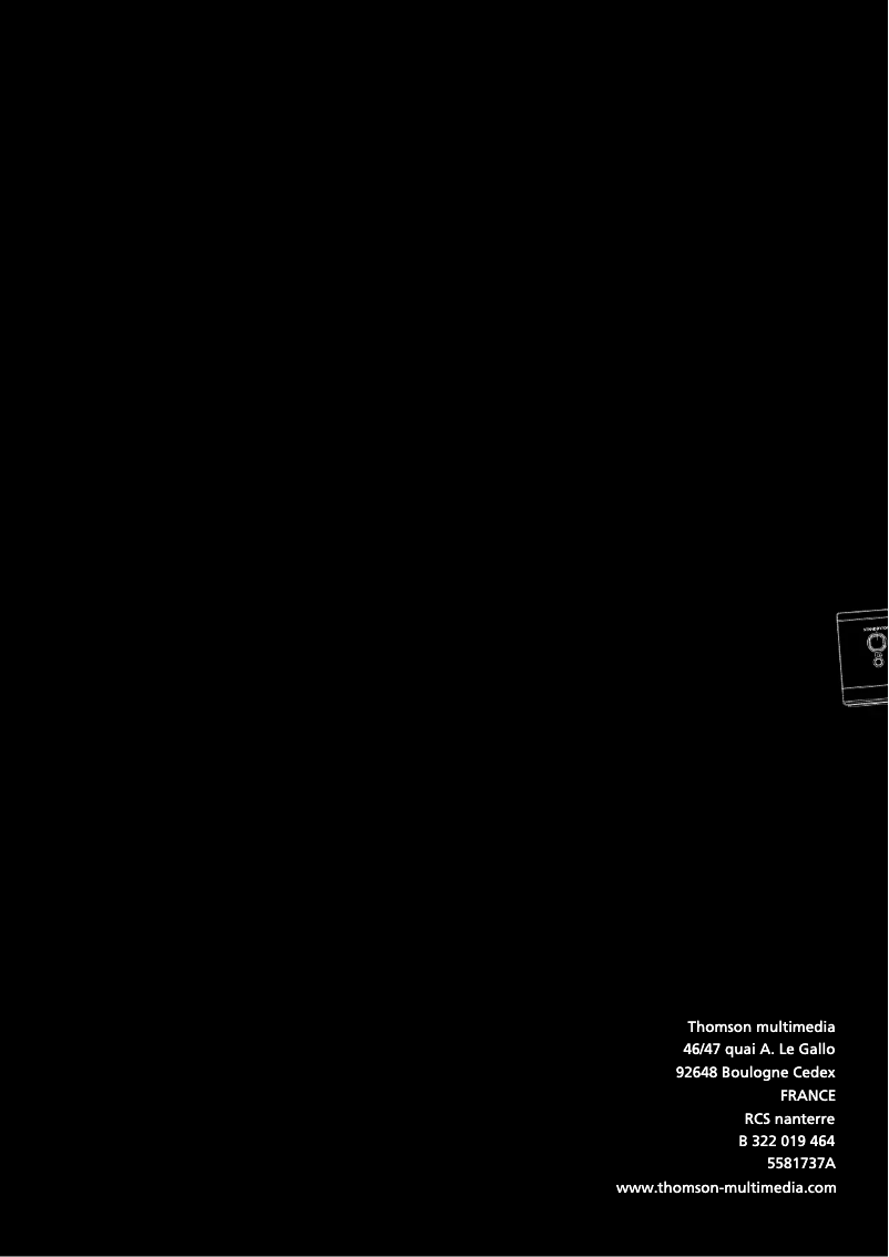 Page n°1 - Manuel utilisateur Thomson DPL909VD