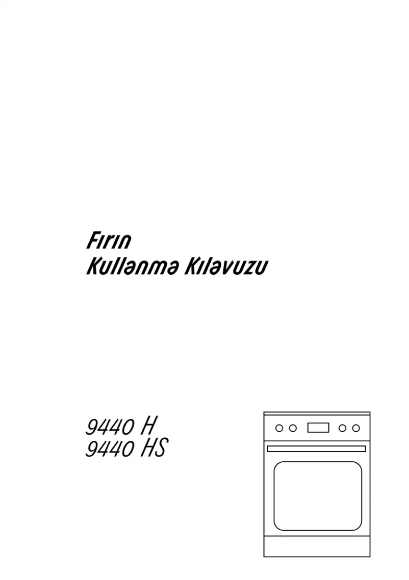 Page n°1 - Manuel utilisateur Arçelik 9440 HS