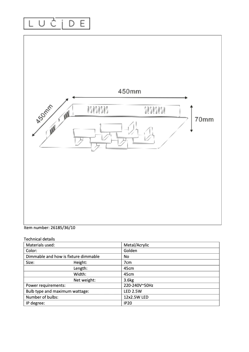 Image de la première page du manuel de l'appareil Anisto
