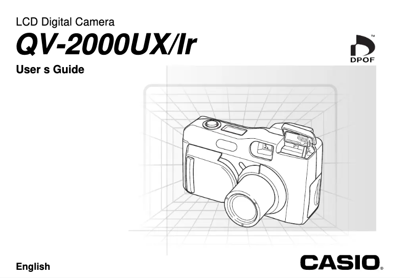 Image de la première page du manuel de l'appareil QV-2000LR