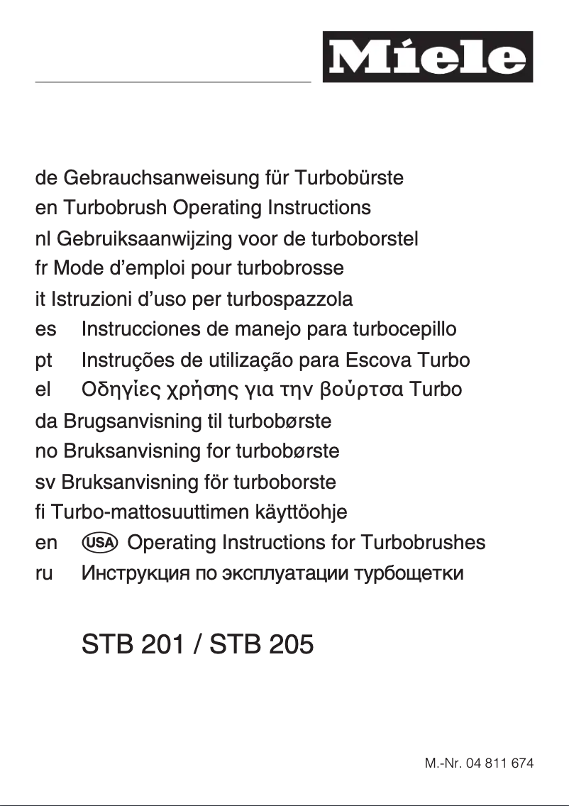 Page 1 de la notice Manuel utilisateur Miele S 8310 PARQUET SPECIAL