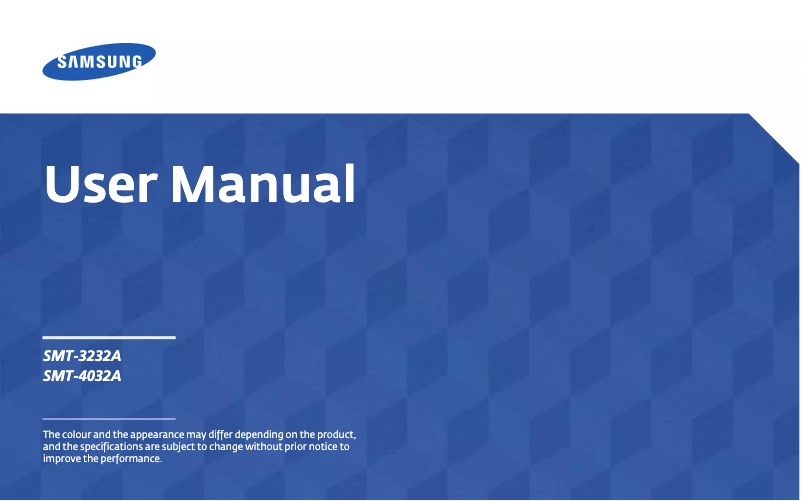 Image de la première page du manuel de l'appareil SMT-4032A