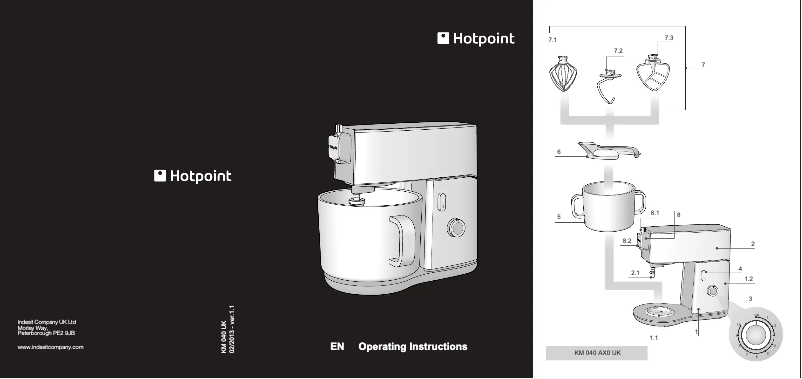 Image de la première page du manuel de l'appareil KM 040 AR0 UK