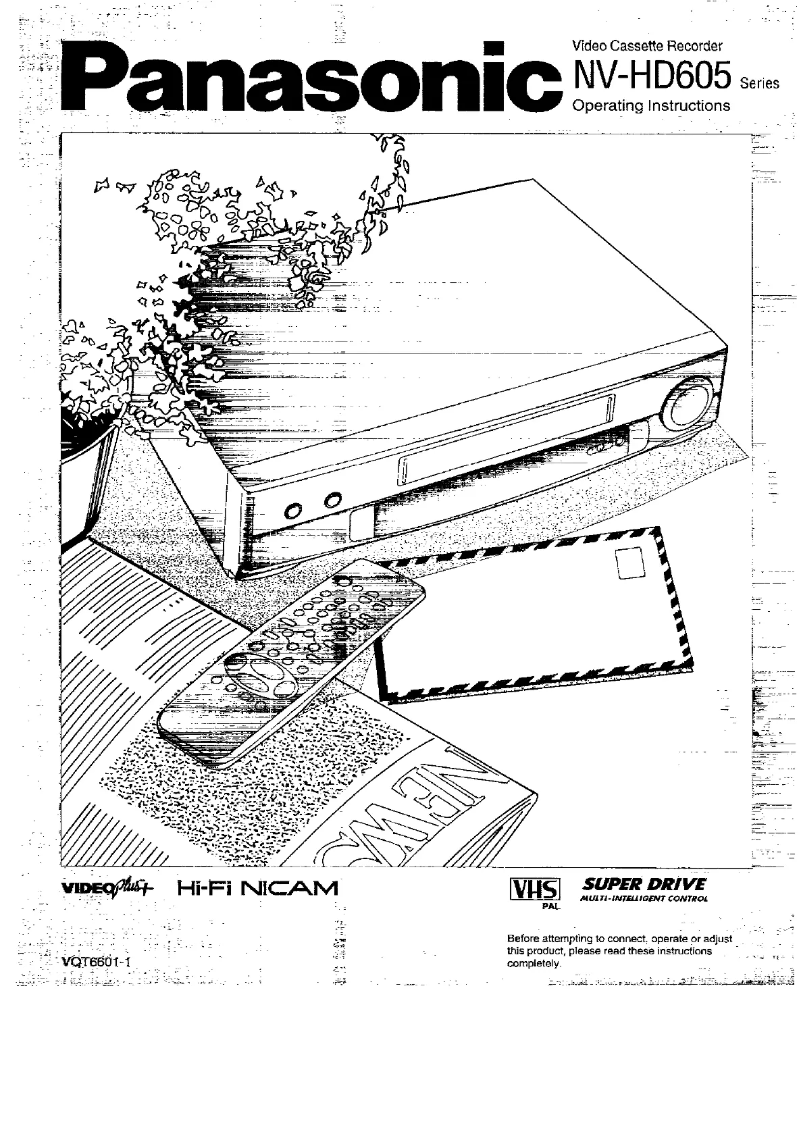 Page 1 de la notice Manuel utilisateur Panasonic NV-HD605