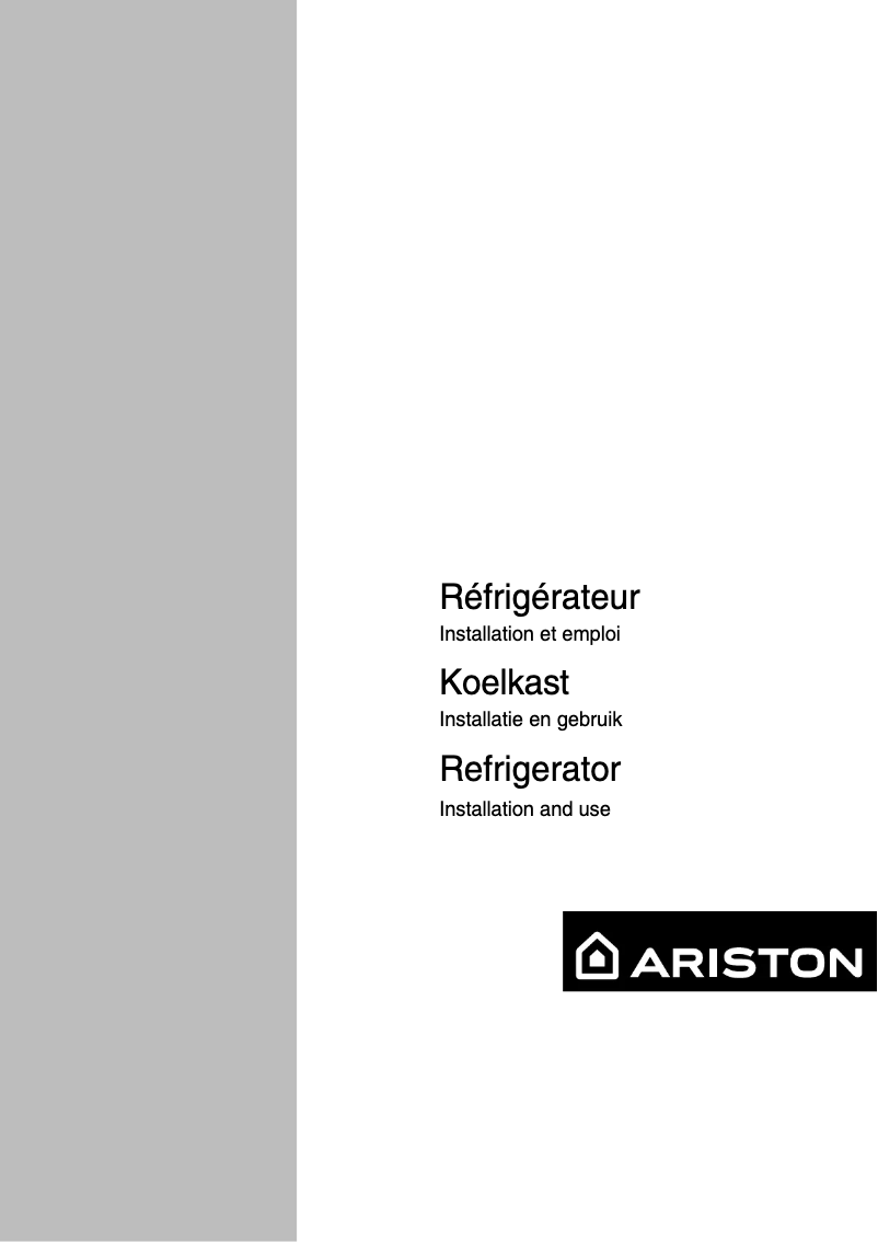 Page 1 de la notice Manuel utilisateur Hotpoint Ariston bd 292 ai