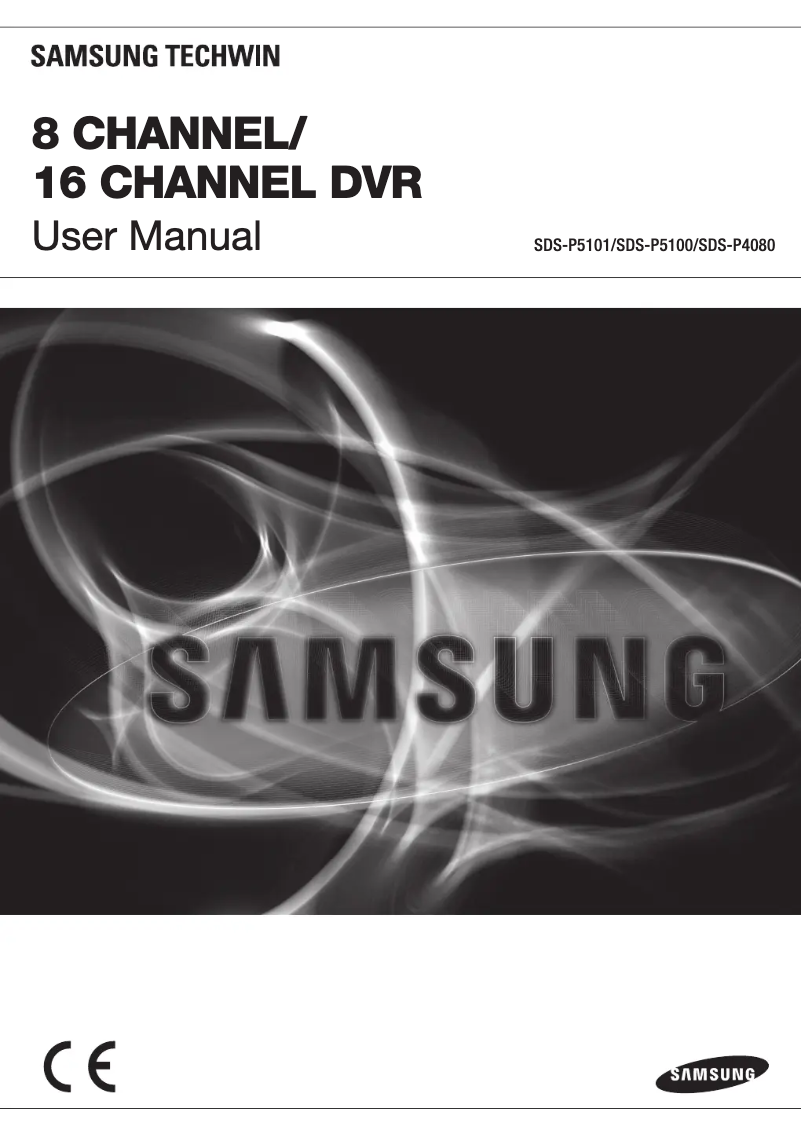 Page 1 de la notice Manuel utilisateur Samsung SDS-P5101