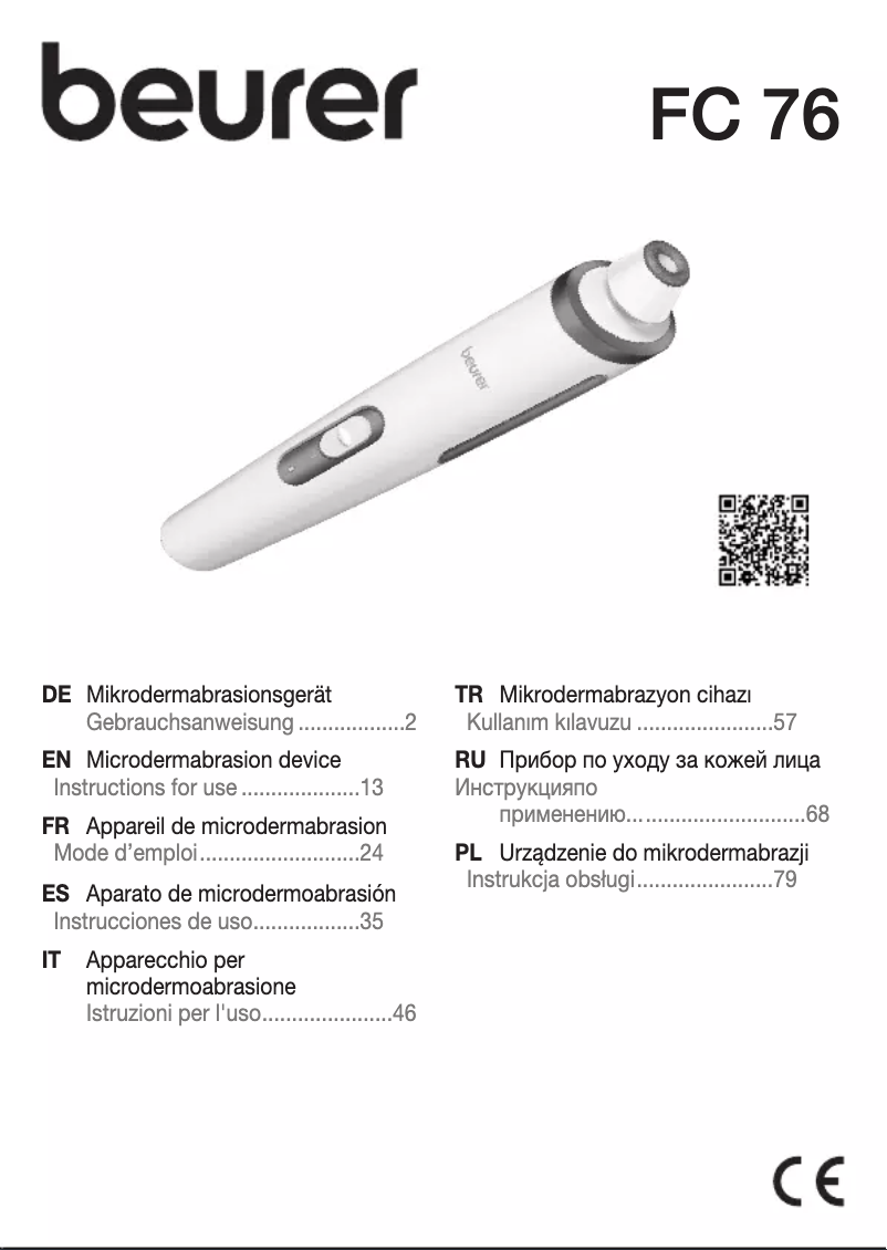 Image de la première page du manuel de l'appareil FC 76