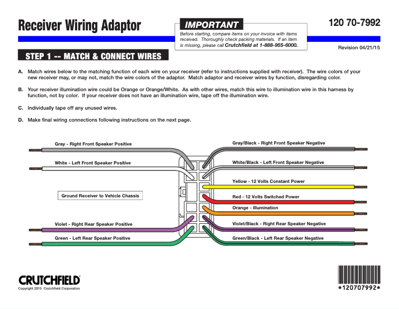 Page n°1 - Manuel utilisateur Metra 70-7992
