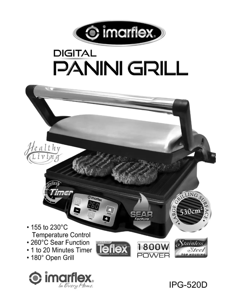 Image de la première page du manuel de l'appareil IPG-520D