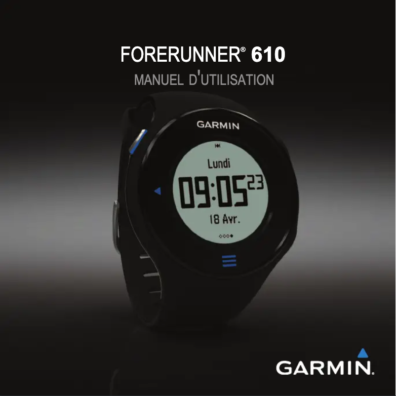 Page n°1 - Manuel utilisateur Garmin Forerunner 610