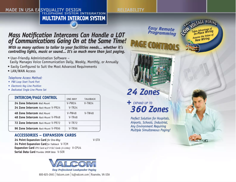 Image de la première page du manuel de l'appareil MultiPath Talkback