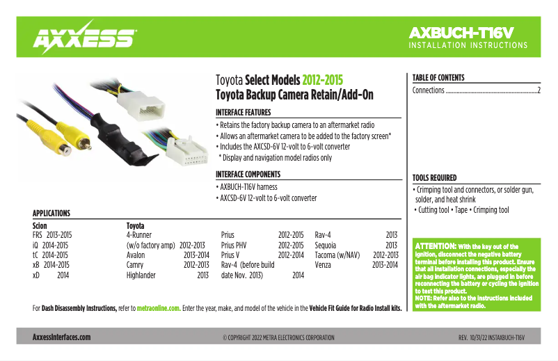 Página 1 del manual Manual de usuario AXESS AXBUCH-T16V
