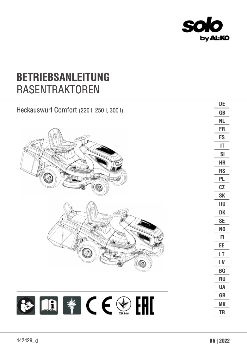 Page 1 de la notice Manuel utilisateur Solo T 15-103.7 HD-A