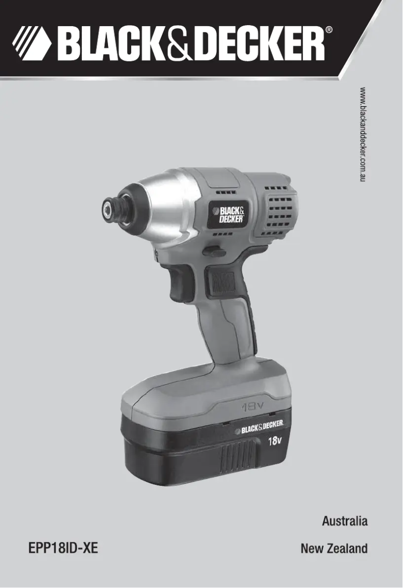 Página 1 del manual Manual de usuario Black & Decker EPP18ID-XE
