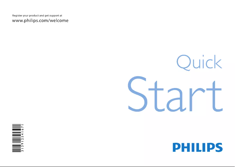 Page 1 de la notice Manuel utilisateur Philips 42PFL8605D