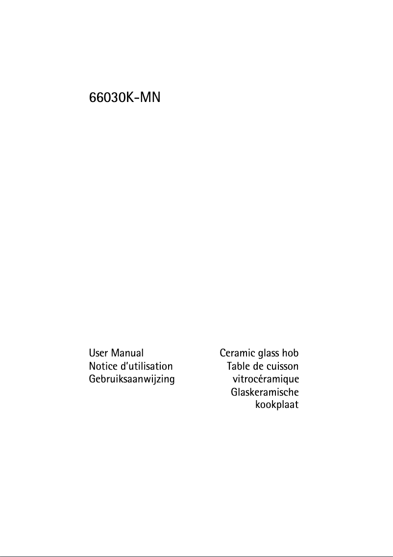 Image de la première page du manuel de l'appareil 66030 KMN