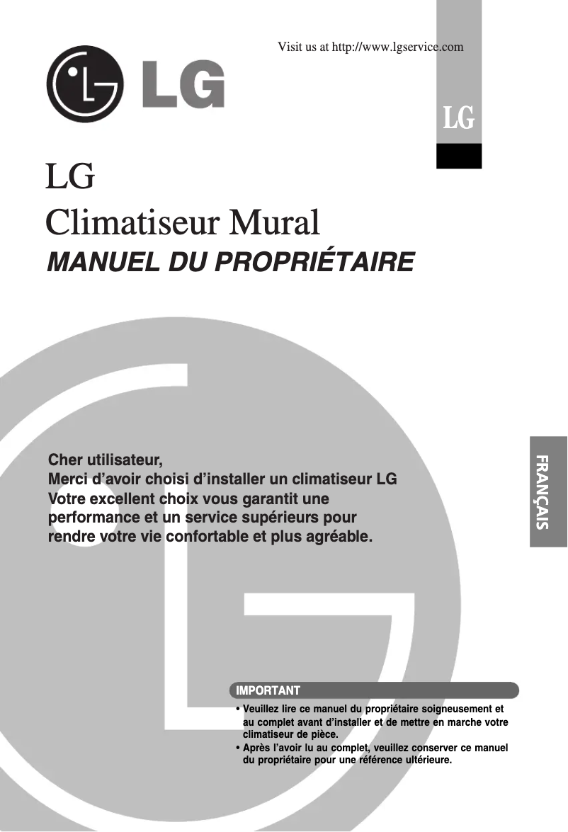 Page n°1 - Manuel utilisateur LG S12AC