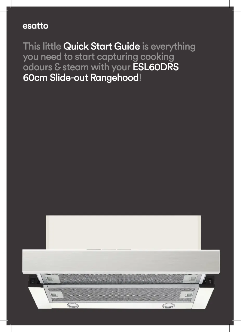 Page 1 de la notice Guide de démarrage rapide Esatto ESL60DRS