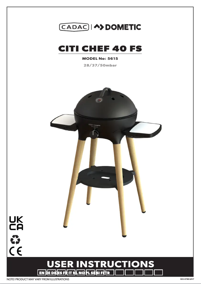 Imagen de la primera página del manual del dispositivo Citi Chef 40 FS