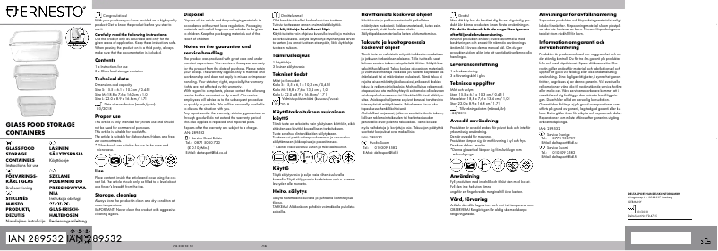 Page n°1 - Manuel utilisateur Ernesto IAN 289532