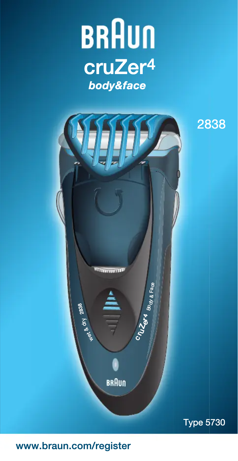 Image de la première page du manuel de l'appareil 2838 Cruzer 4