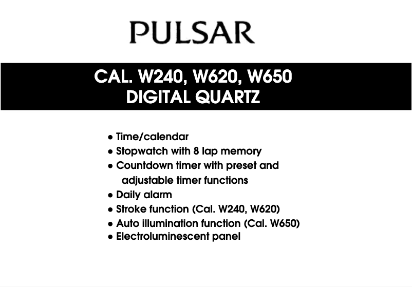 Imagen de la primera página del manual del dispositivo W620
