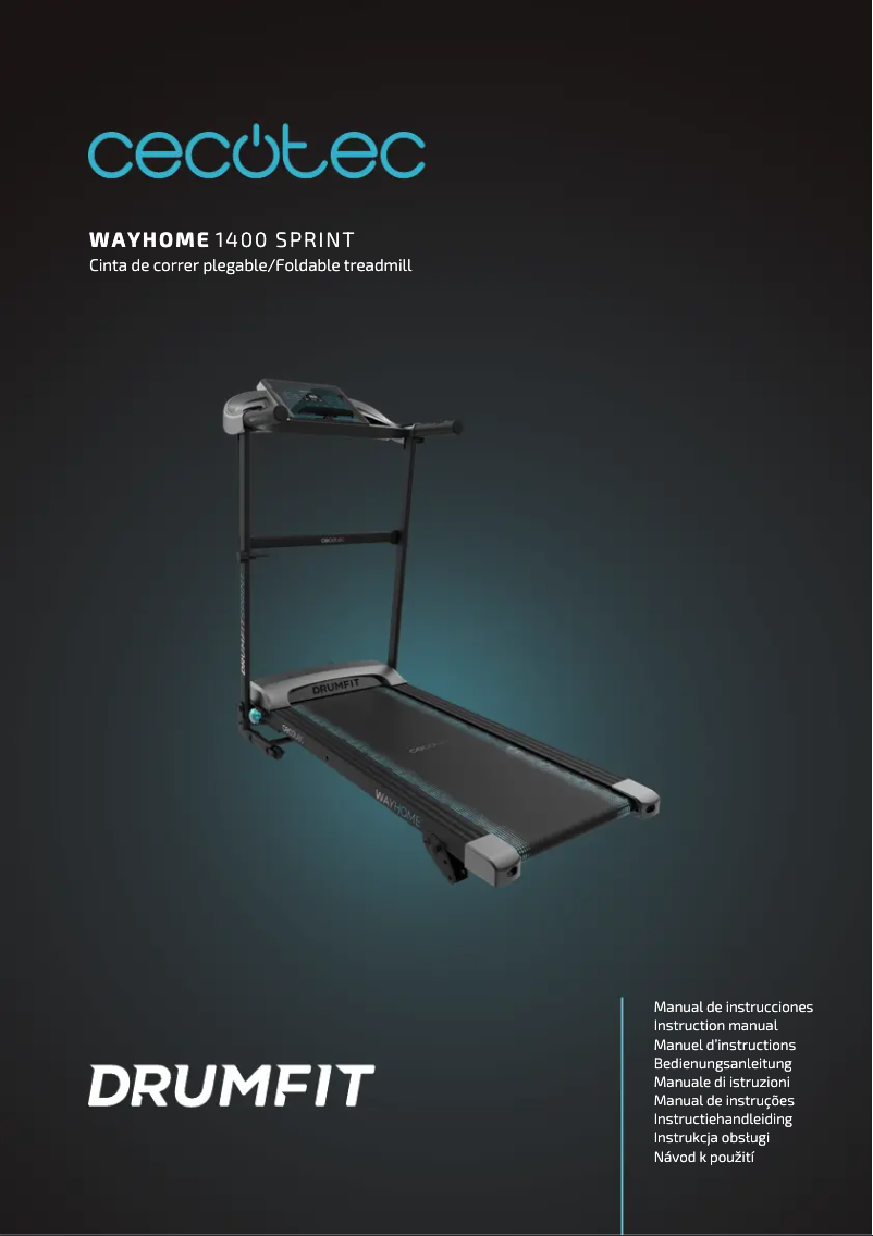 Page n°1 - Manuel utilisateur Cecotec DrumFit WayHome 1200 Runner Sprint