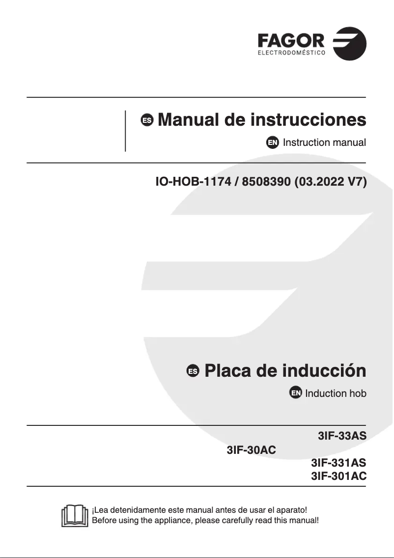 Página 1 del manual Manual de usuario Fagor 3IF-301AC
