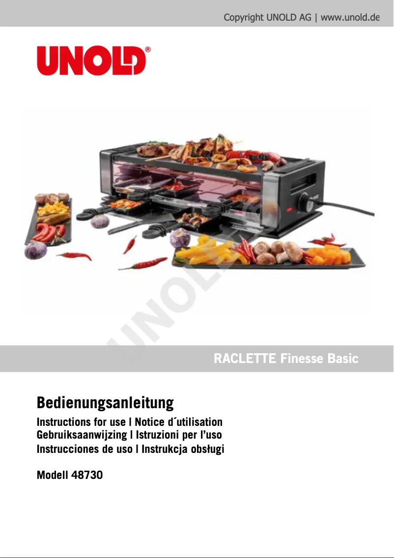 Image de la première page du manuel de l'appareil Finesse Basic 48730