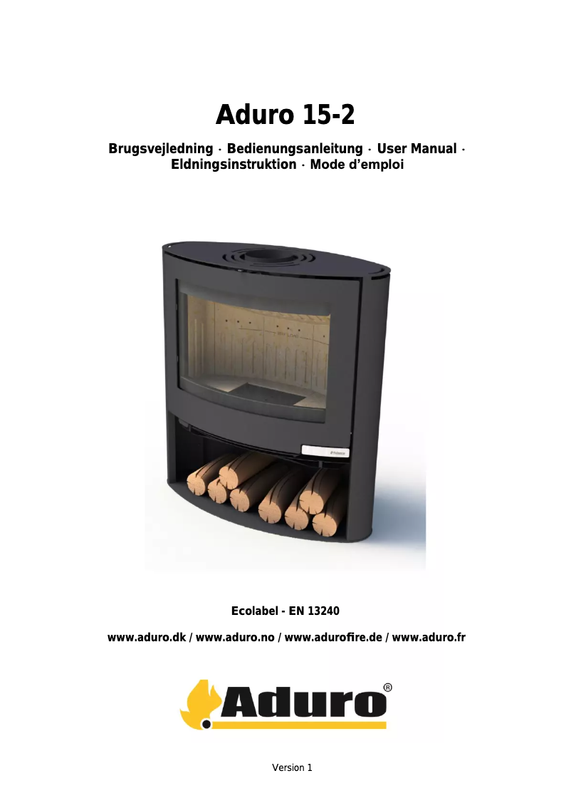 Página 1 del manual Manual de usuario Aduro 15-2
