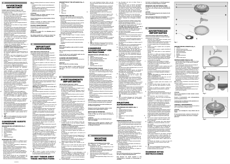 Image de la première page du manuel de l'appareil Scaldi 799