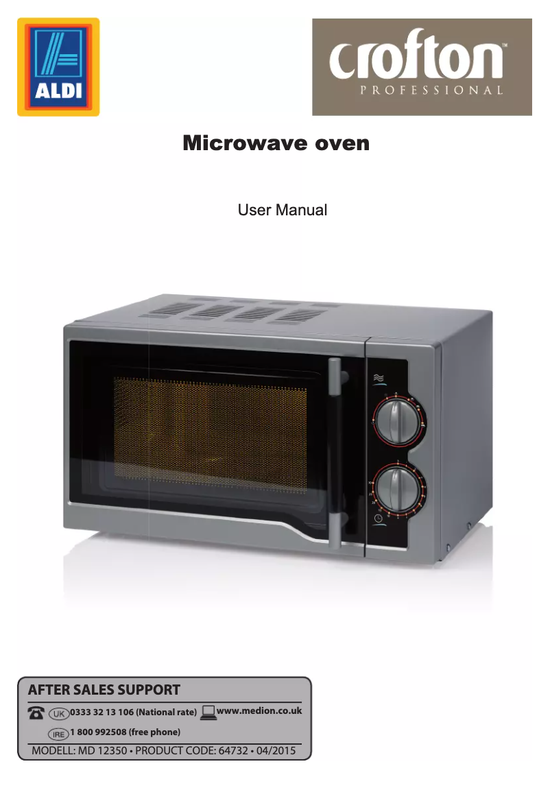 Página 1 del manual Manual de usuario Crofton MD 12350