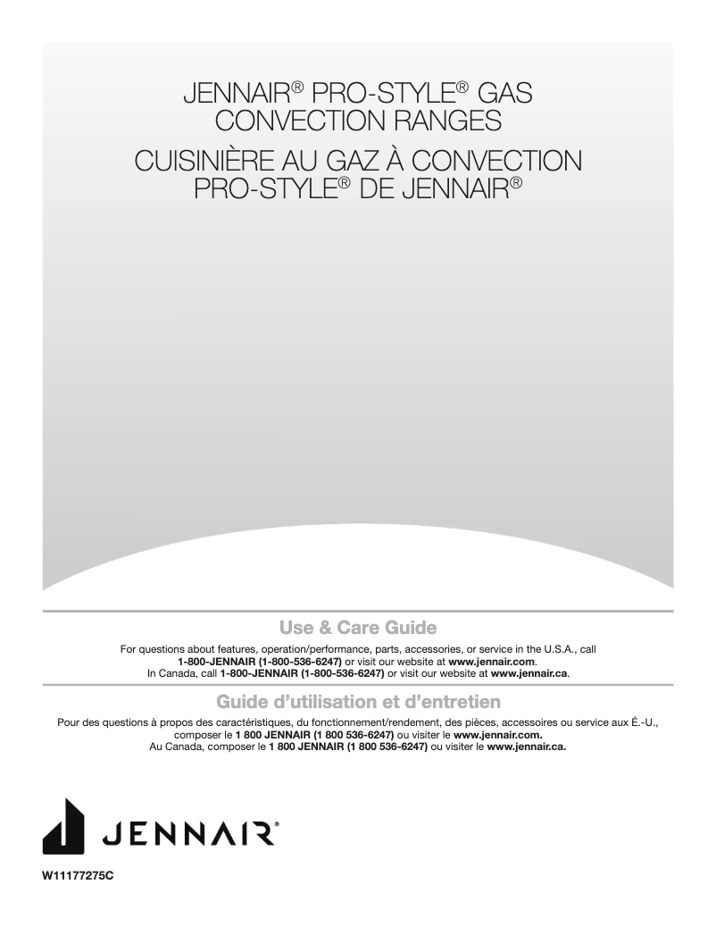 Page n°1 - Manuel d'utilisation et d'entretien JennAir JGRP648HL